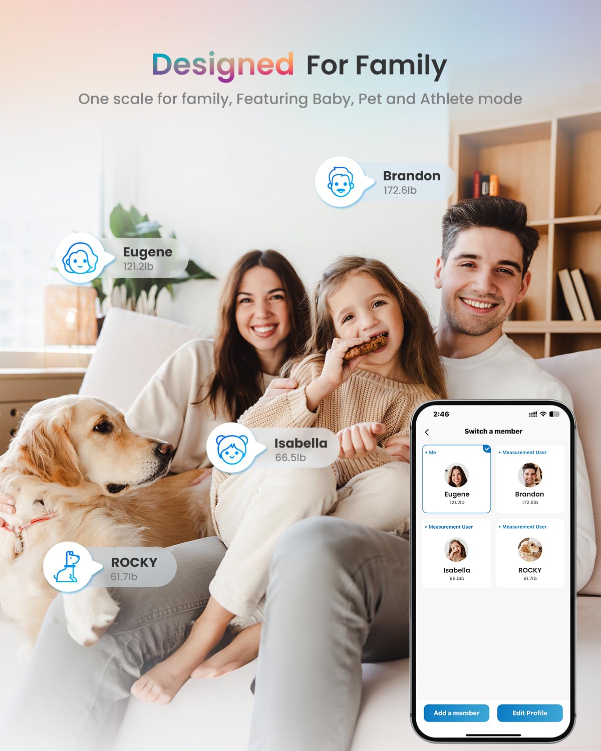 Wi-Fi Bluetooth Smart Scale V853