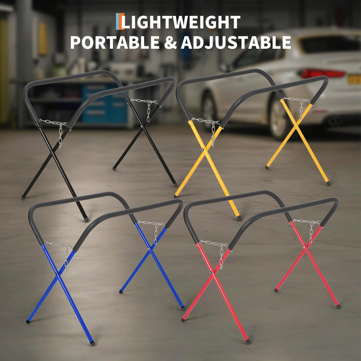 Heavy Duty Folding Work Stand, 500LB Capacity Portable Work Table X750