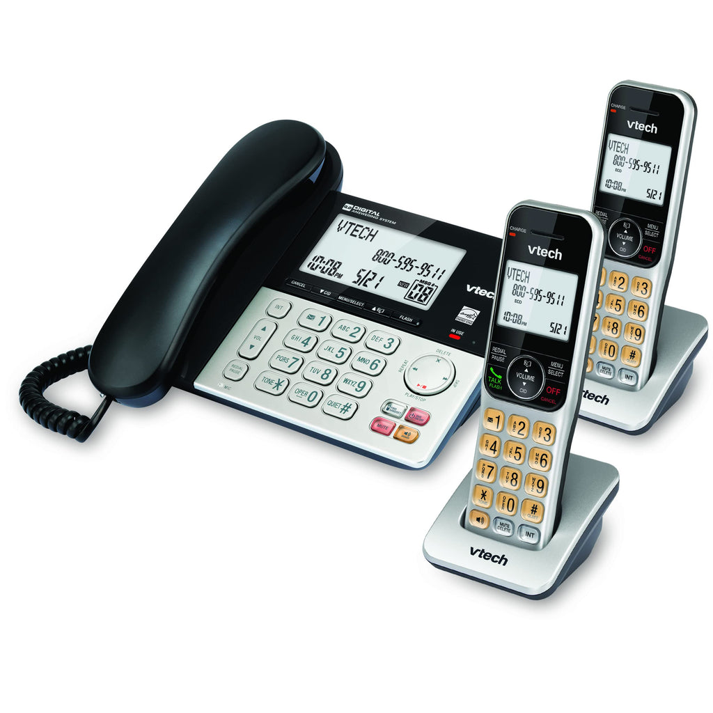 Corded/Cordless Phone System with 2 Handsets C991919