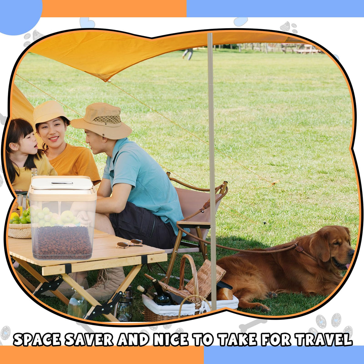 2 Pack 30 Lbs Airtight Dog Food Storage Container with Scoops V207