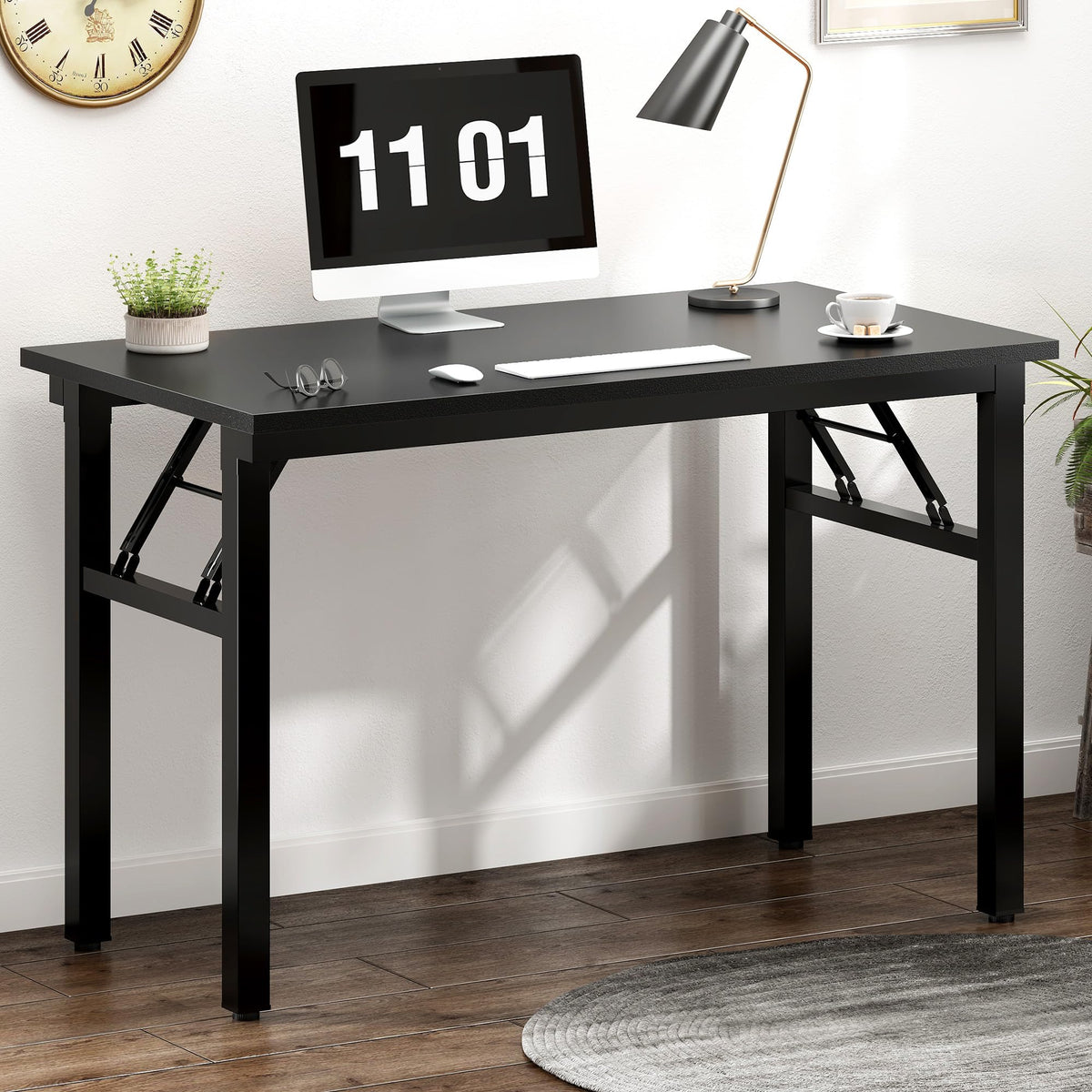 39.4 Inch Black Folding Computer Desk T93206