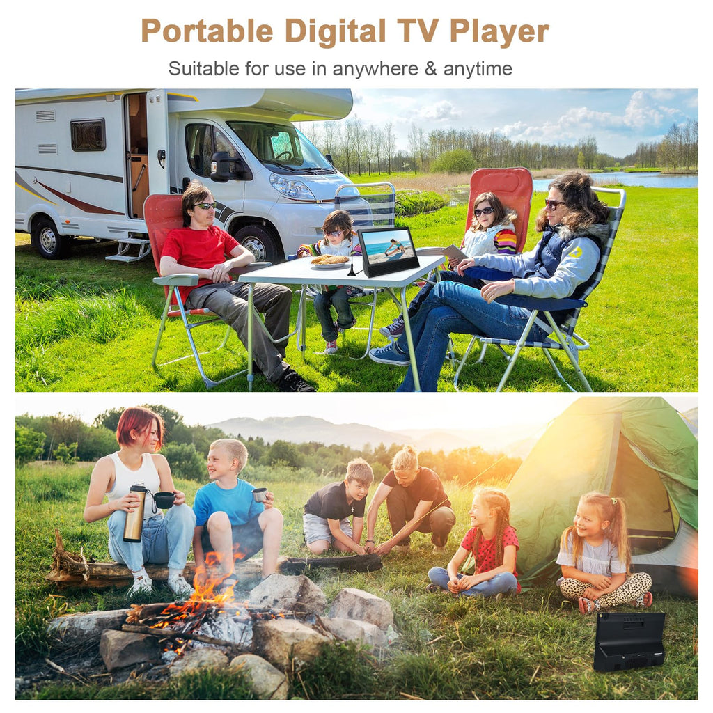 14 inch Portable ATSC Digital TV with Antenna and Remote Control Y637