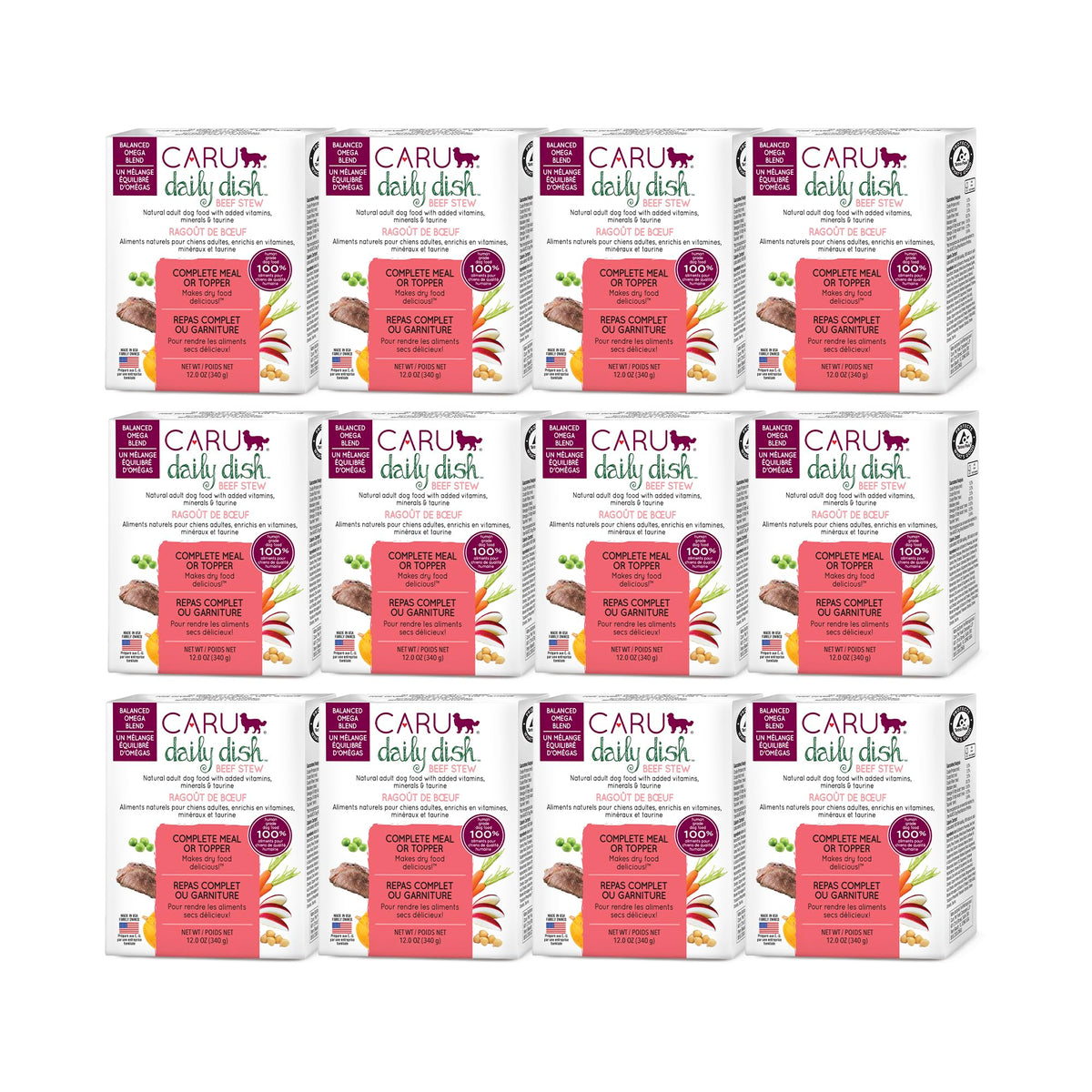 Beef Stew Dog Food 12 oz Case of 12 D827
