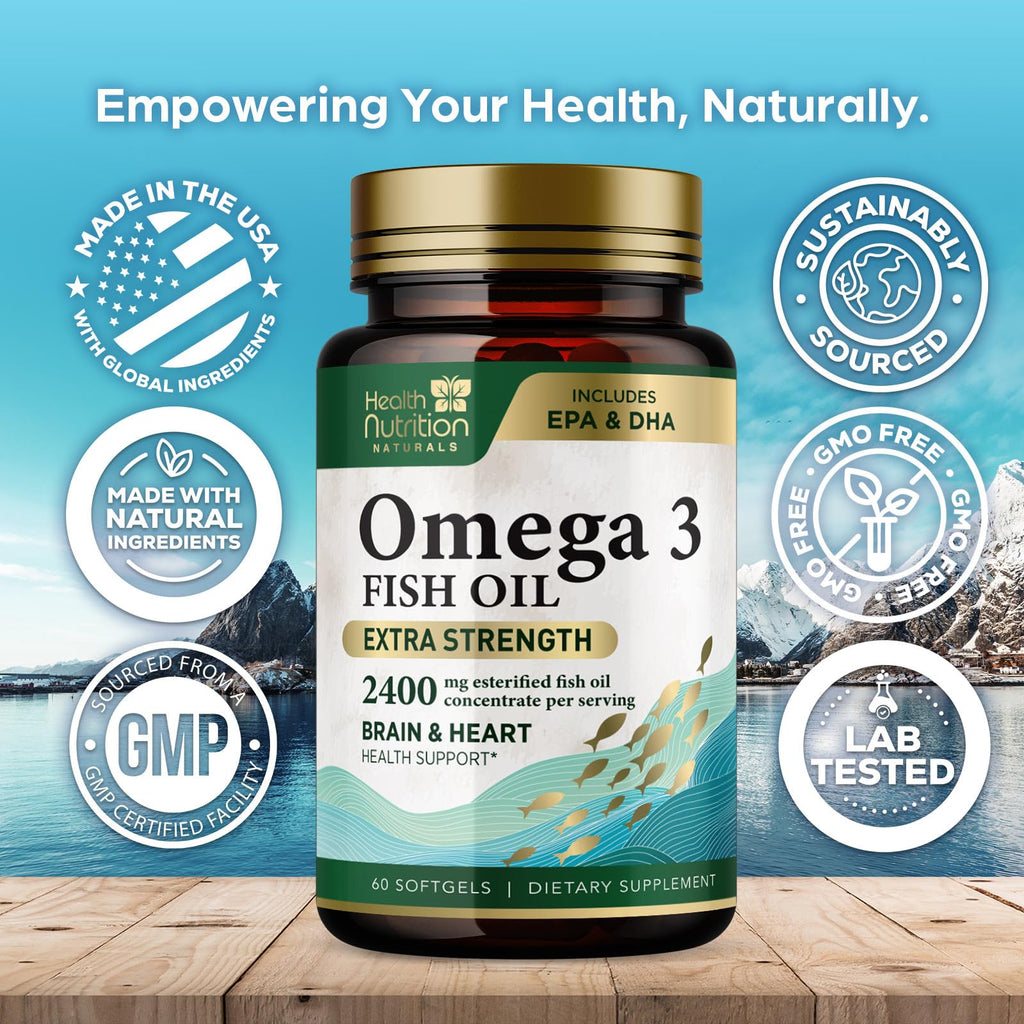 2400mg Omega 3 Fish Oil Softgels M942344