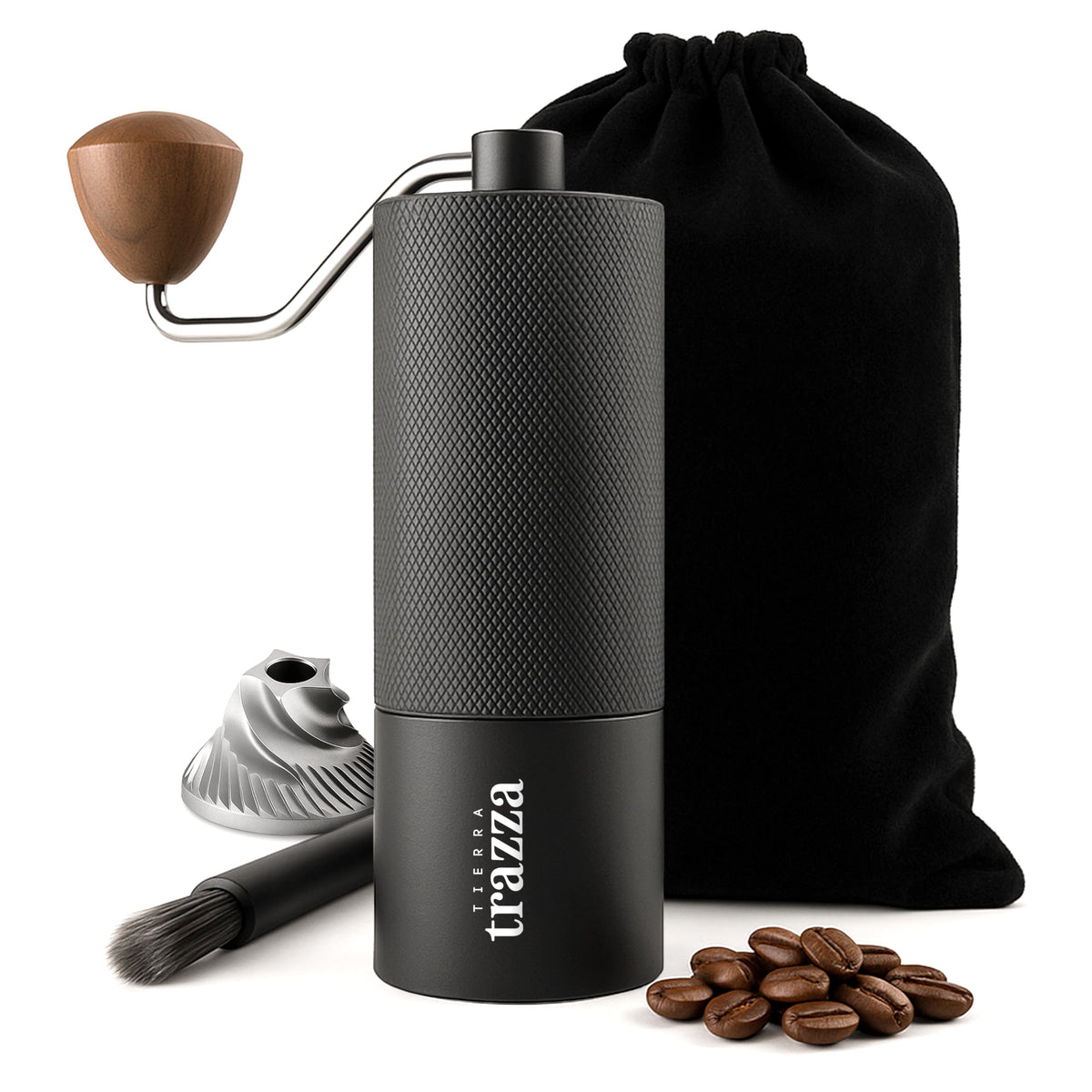 Conical Burr Manual Coffee Grinder with Stainless Steel Burrs T43388