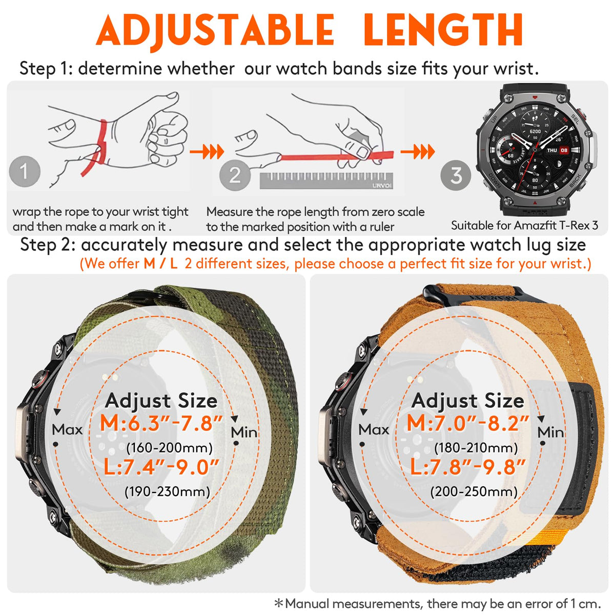 Camouflage Nylon Watch Bands M6403