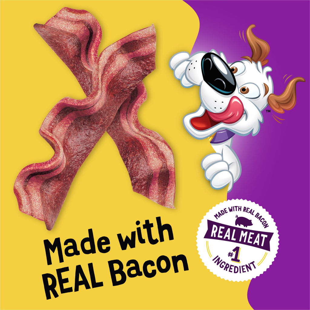 Dog Treats with Bacon 26 oz Pouches Y724502
