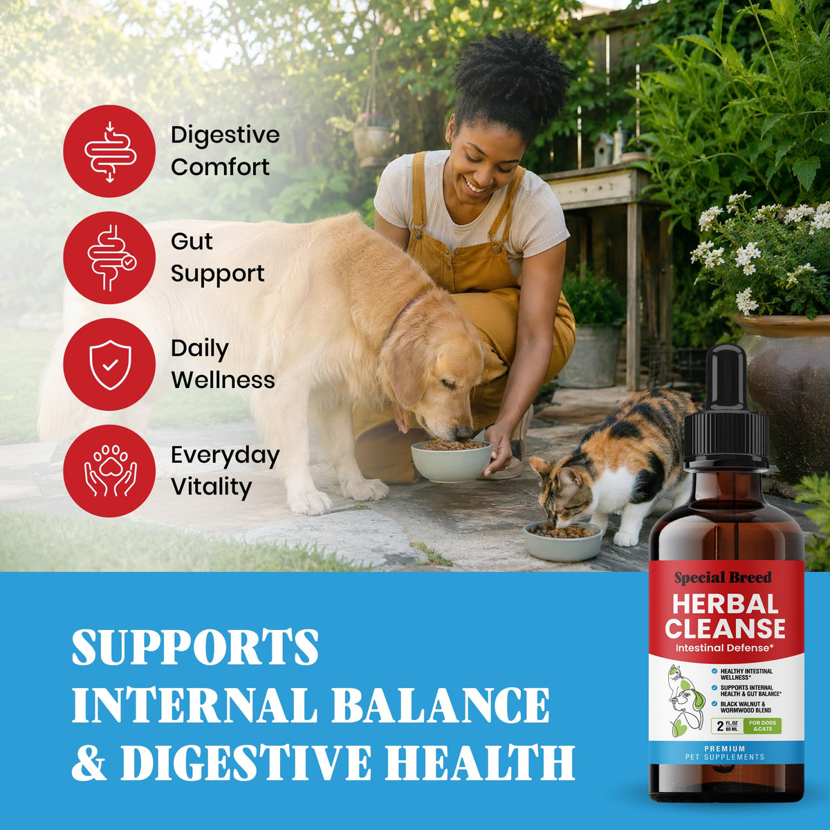 2 oz Herbal Cleanse for Dogs & Cats Q526340