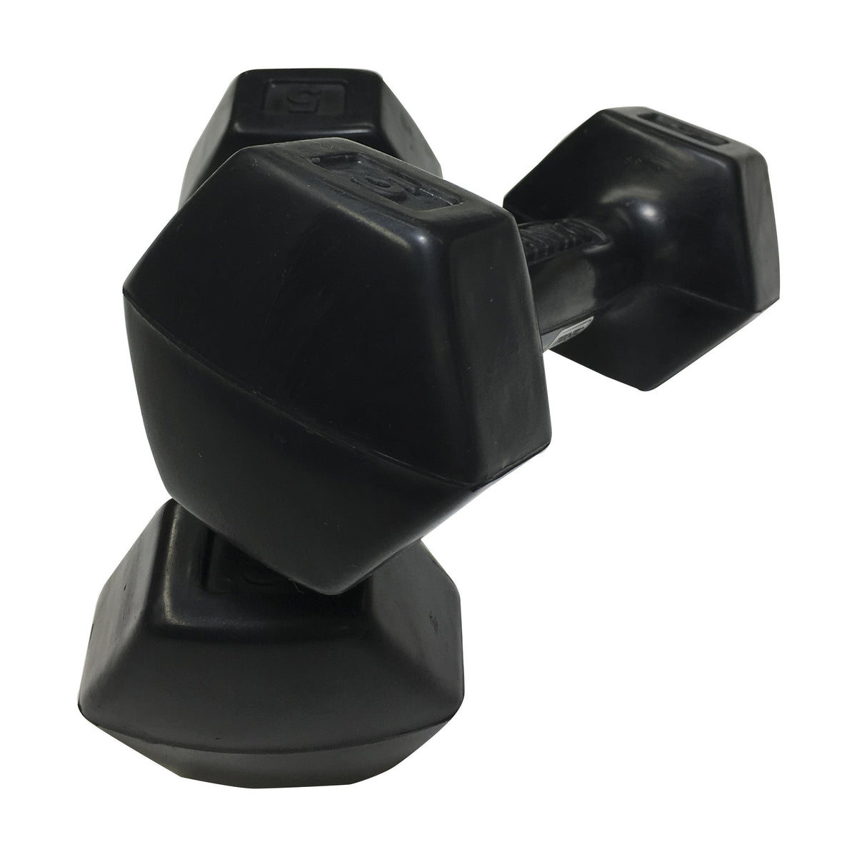 5 lbs Rubber Dumbbells Pair F641060