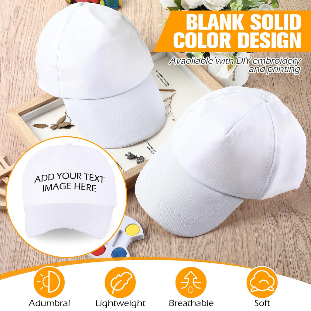White Adjustable Baseball Hat G995