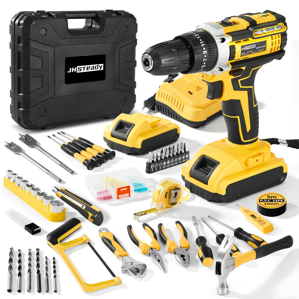 21V Cordless Drill Driver Kit with 2 Batteries & Charger A5049
