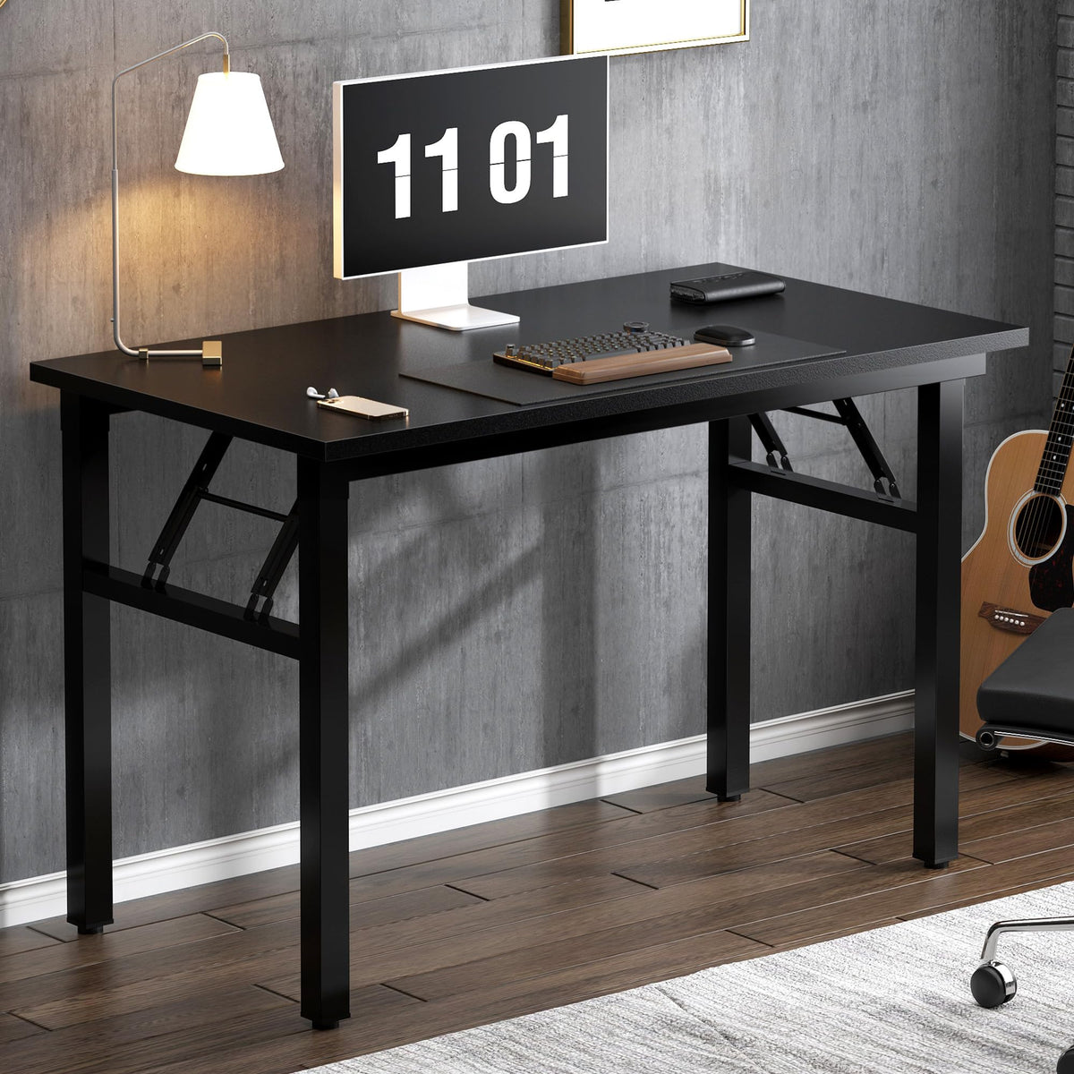 39.4 Inch Black Folding Computer Desk T93206