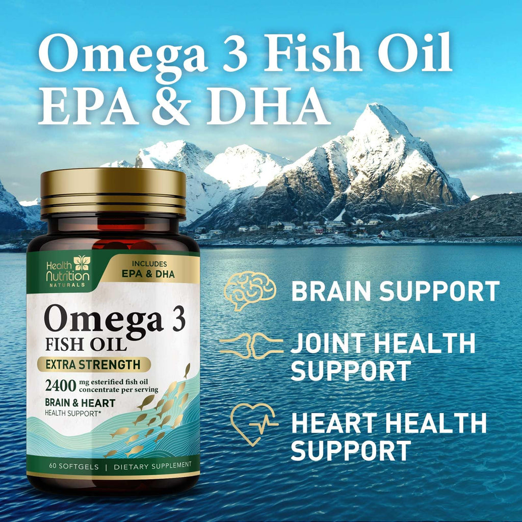 2400mg Omega 3 Fish Oil Softgels M942344