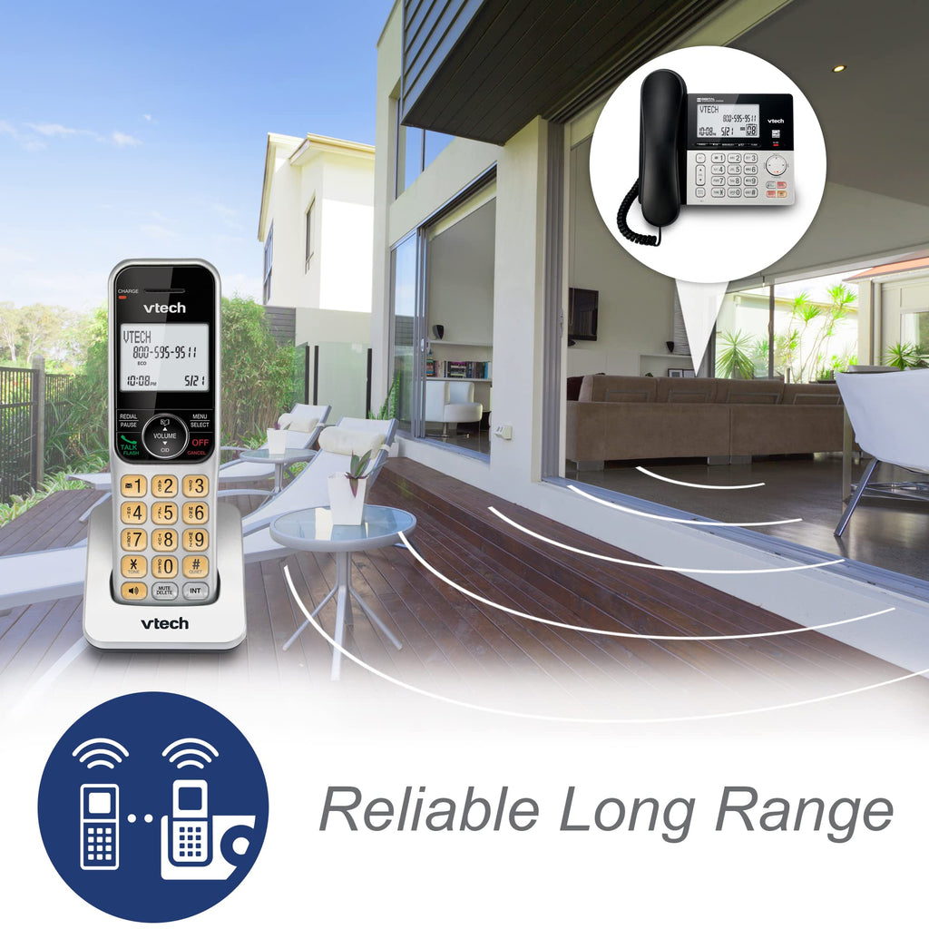 Corded/Cordless Phone System with 2 Handsets C991919
