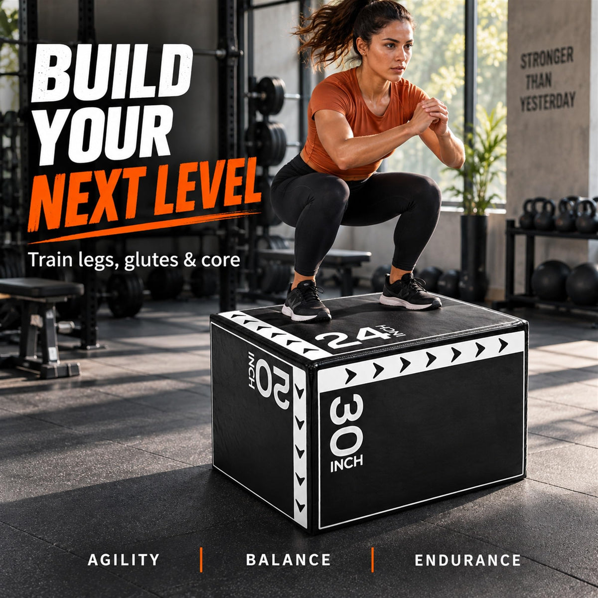 3-in-1 Foam Plyometric Jump Box L532