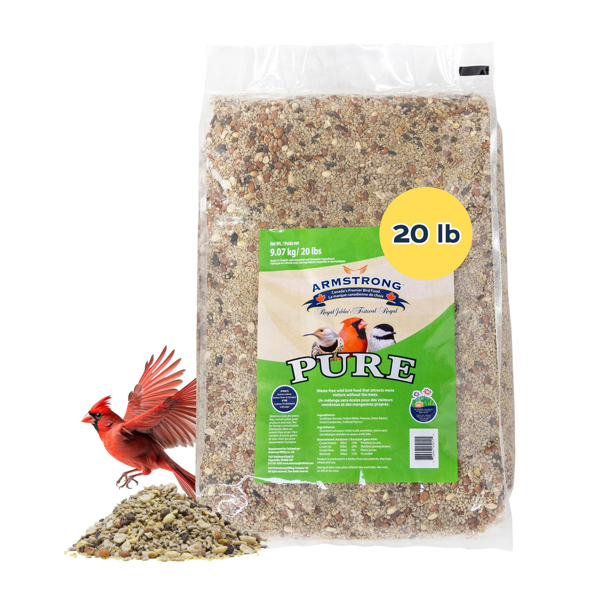 20 Pounds No-Mess Bird Seed Blend B270