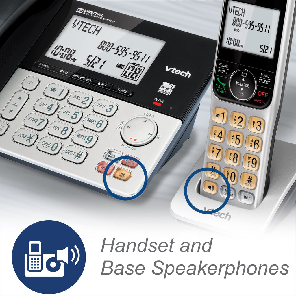 Corded/Cordless Phone System with 2 Handsets C991919