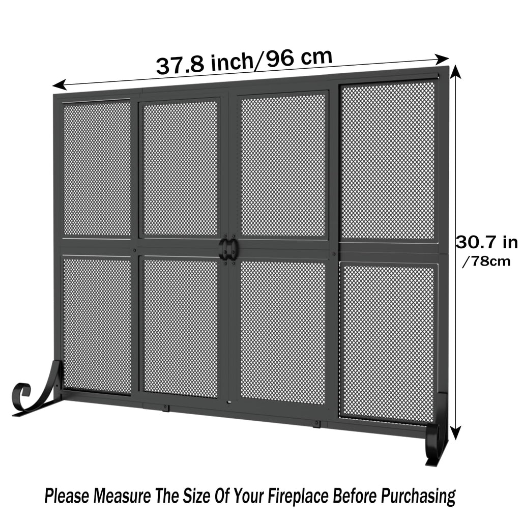 Fireplace Screen with Sliding Doors E88295