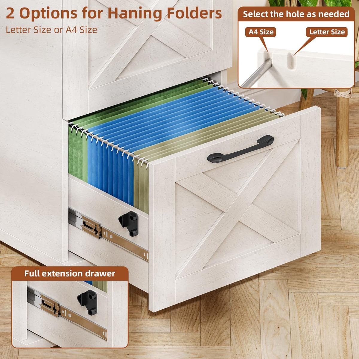 White 4 Drawer Office Filing Cabinet E4632