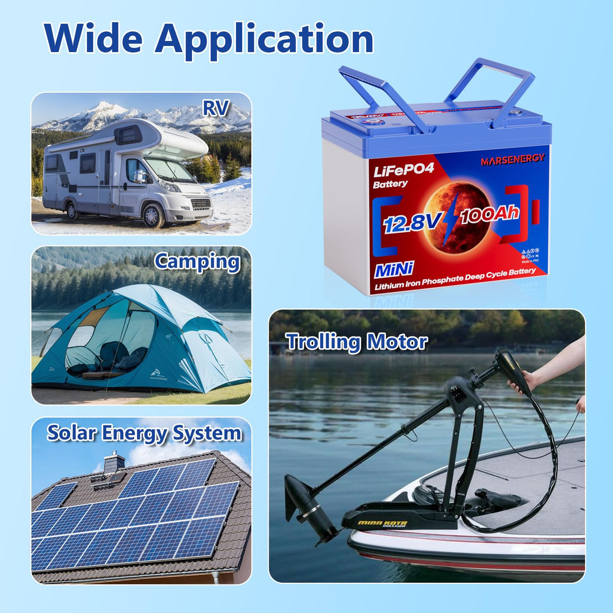 12V 100Ah LiFePO4 Lithium Battery U7792