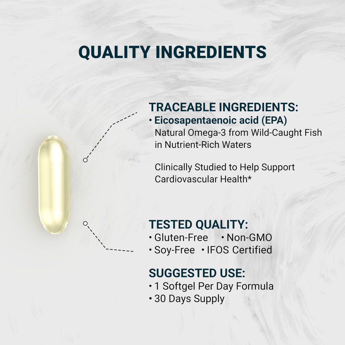 Fish Oil 1000mg 30 Softgels B412