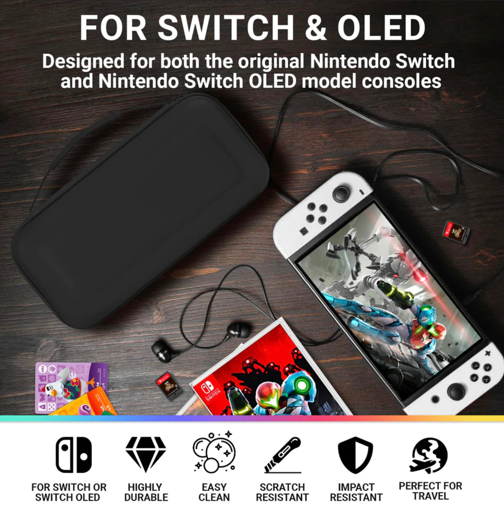Screen Protector and Case Bundle with Tempered Glass and EVA Case Y402