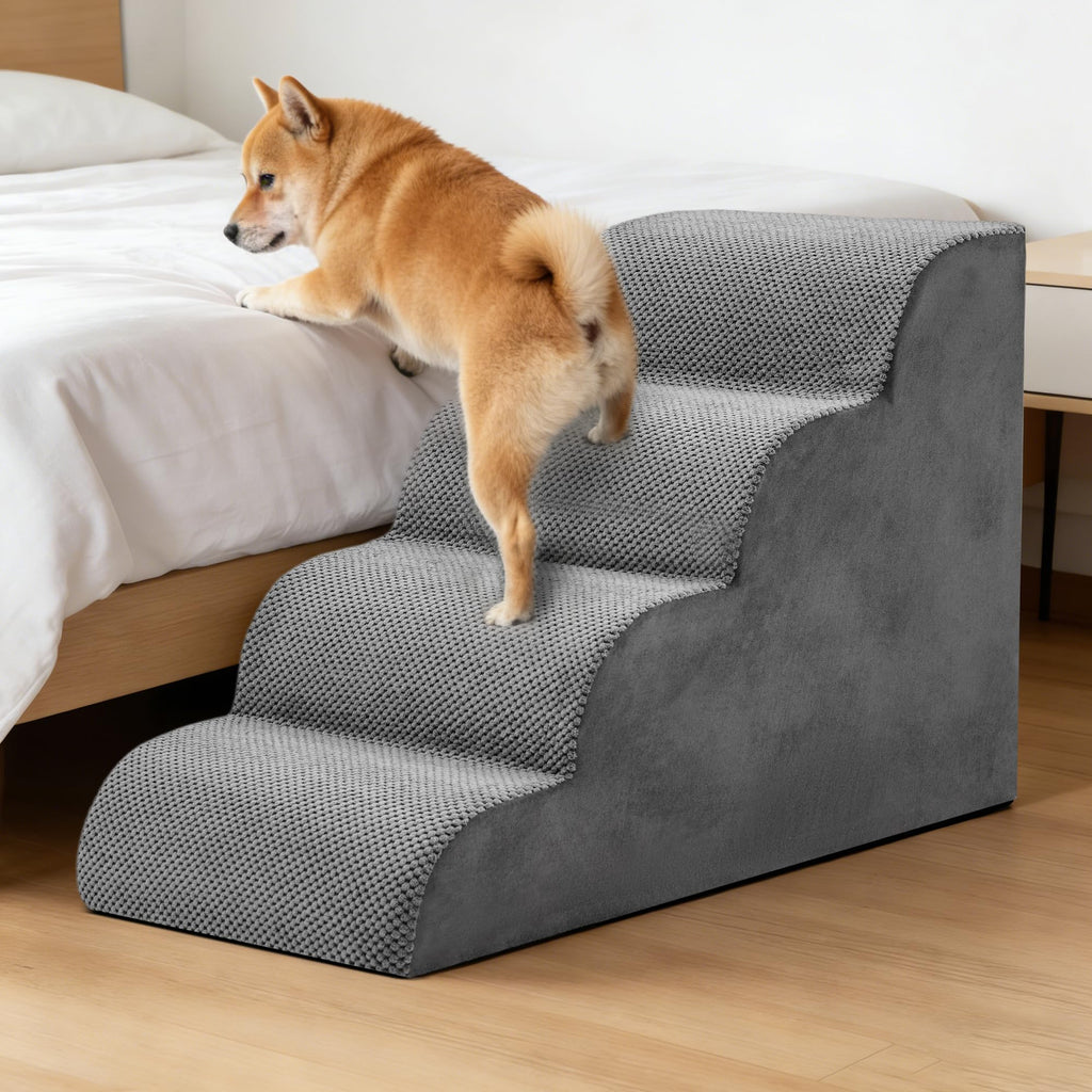 4-Step Grey Dog Stairs S263