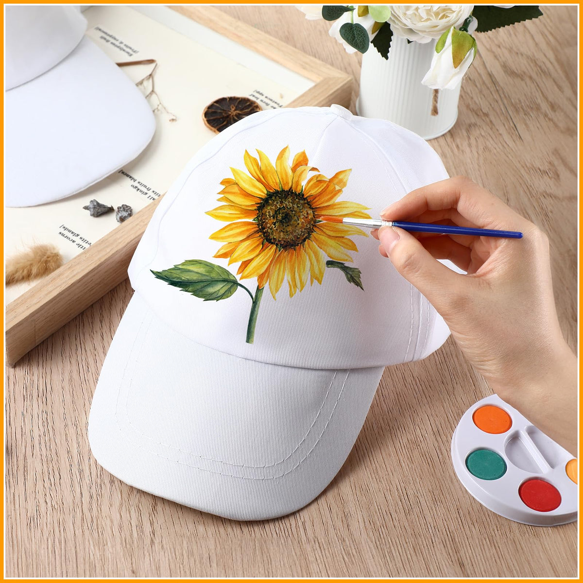 White Adjustable Baseball Hat G995