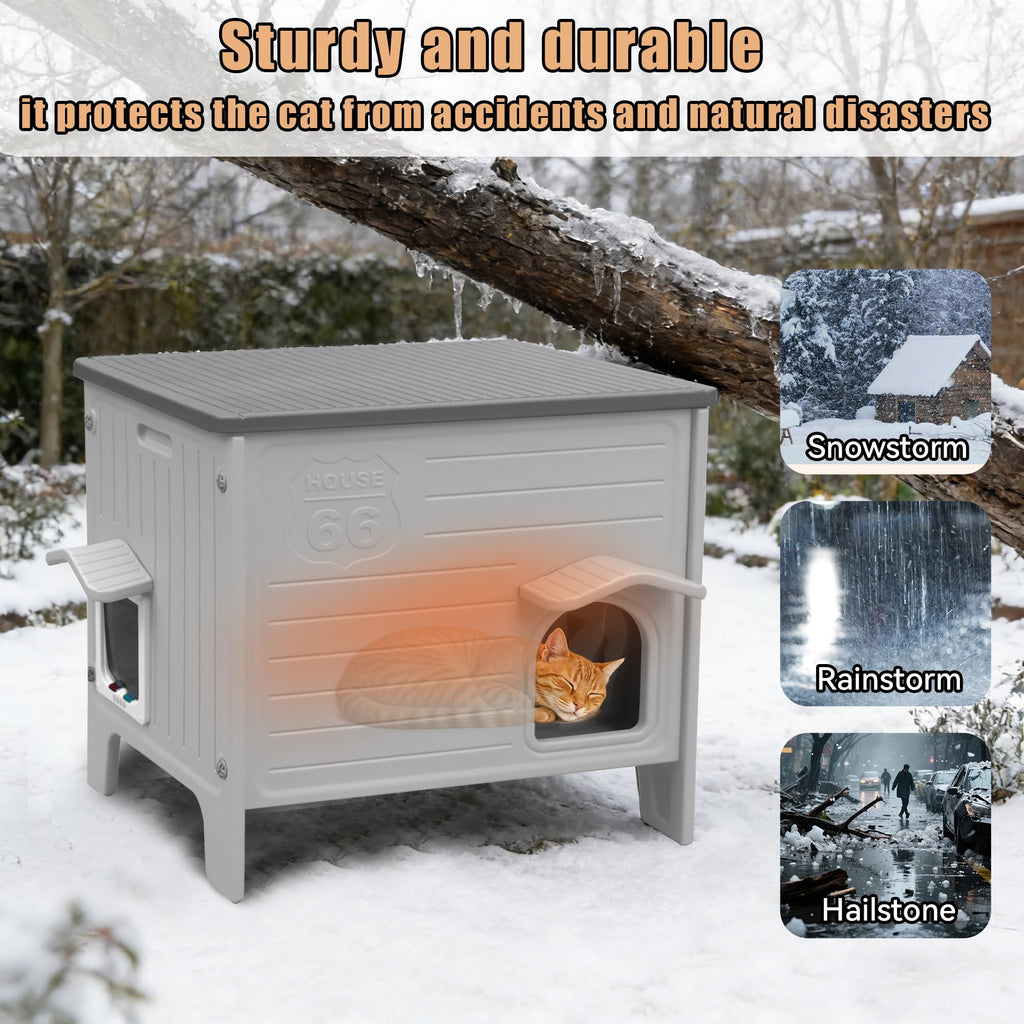 Insulated Heated Cat House N7910