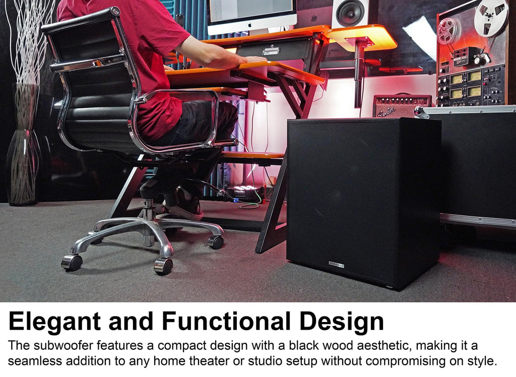 15" Black Powered Subwoofer S773