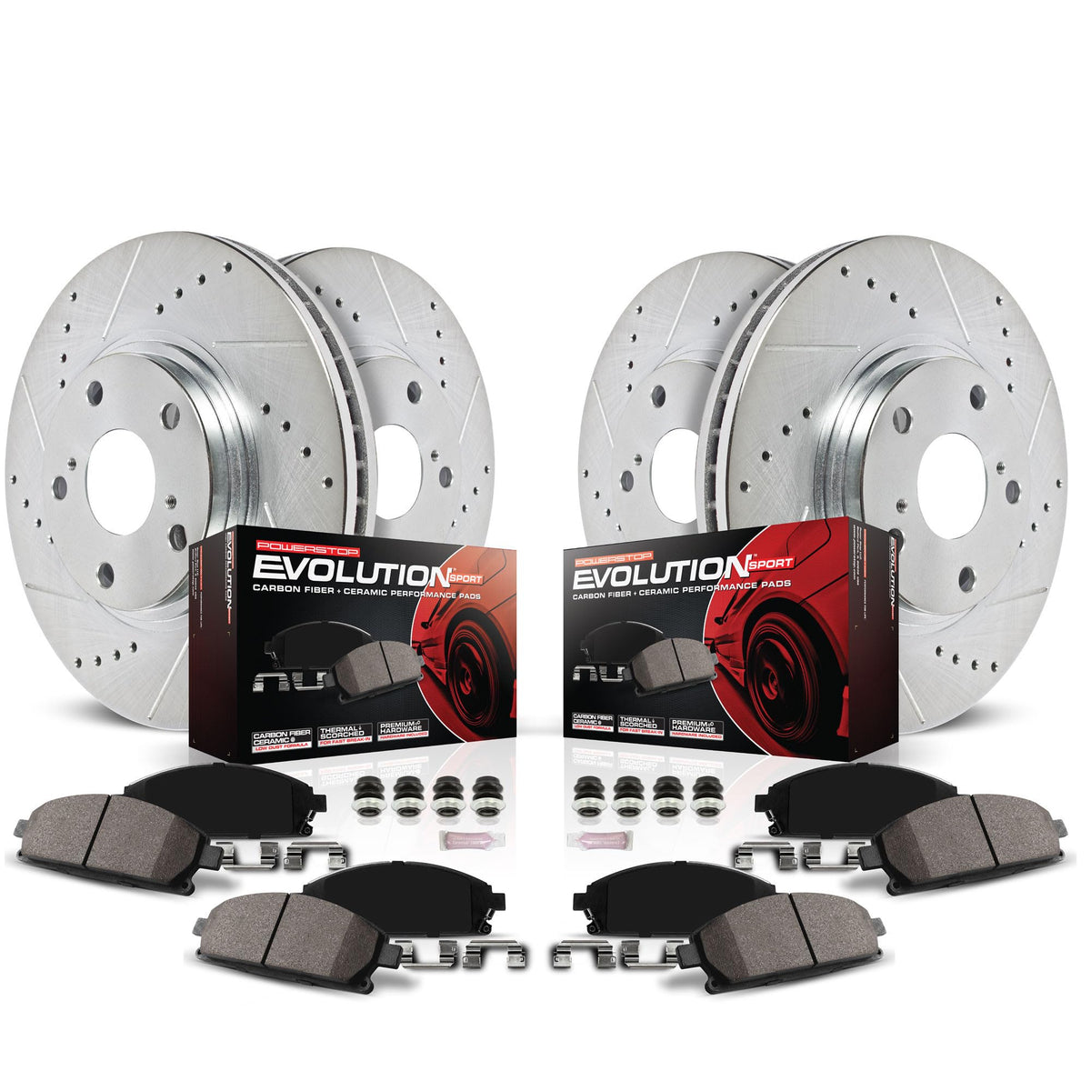 Brake Pad & Rotor Kit Front & Rear H42062