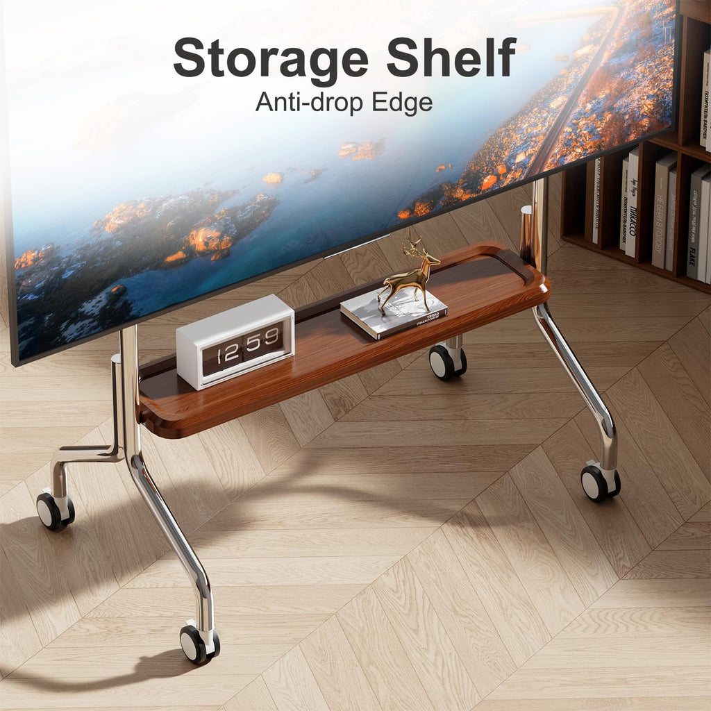 Rolling TV Stand for 32-75" TVs with Shelf O207964