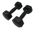 5 lbs Rubber Dumbbells Pair F641060