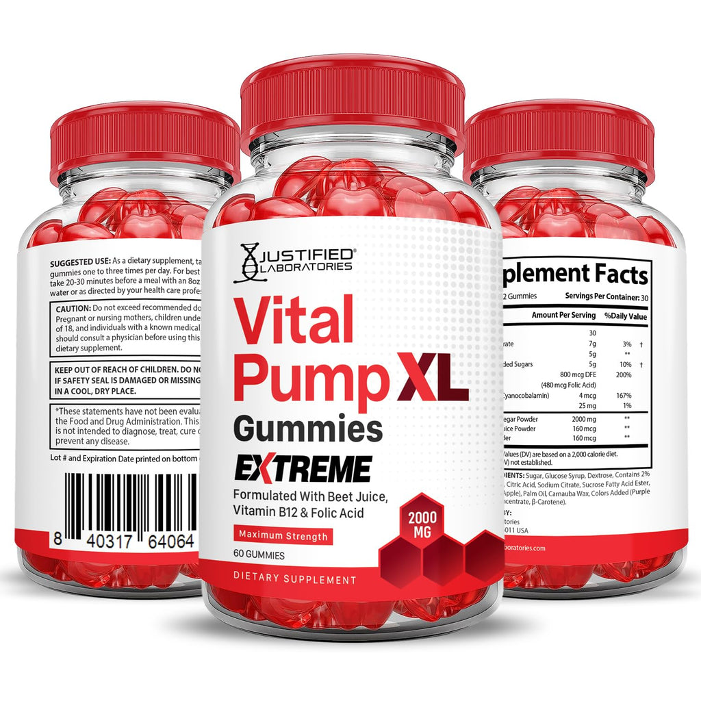 2000MG Beet Juice Pomegranate B12 Vegan Gummies V757