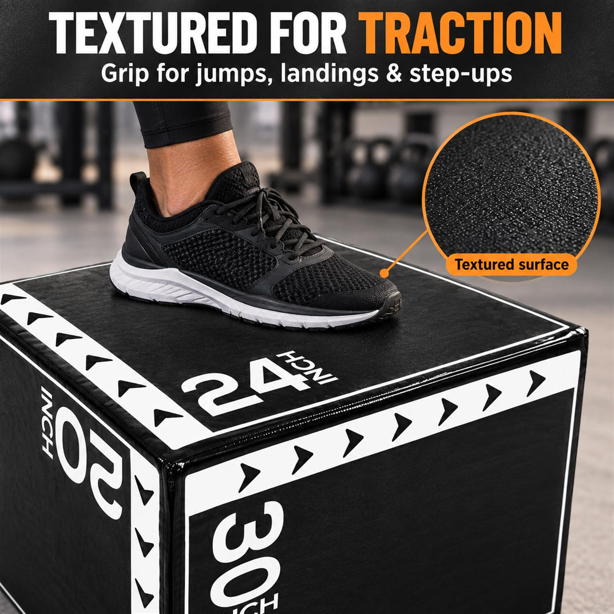3-in-1 Foam Plyometric Jump Box L532