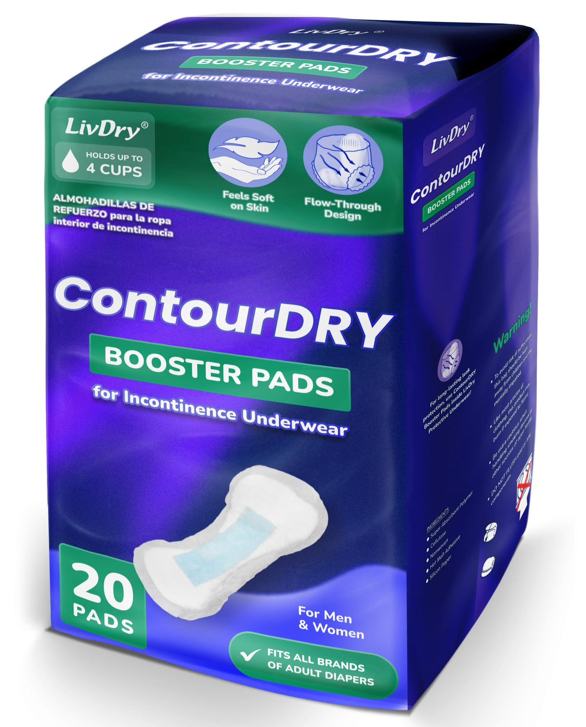 XXL Incontinence Underwear and XL Booster Pads Bundle Z1886