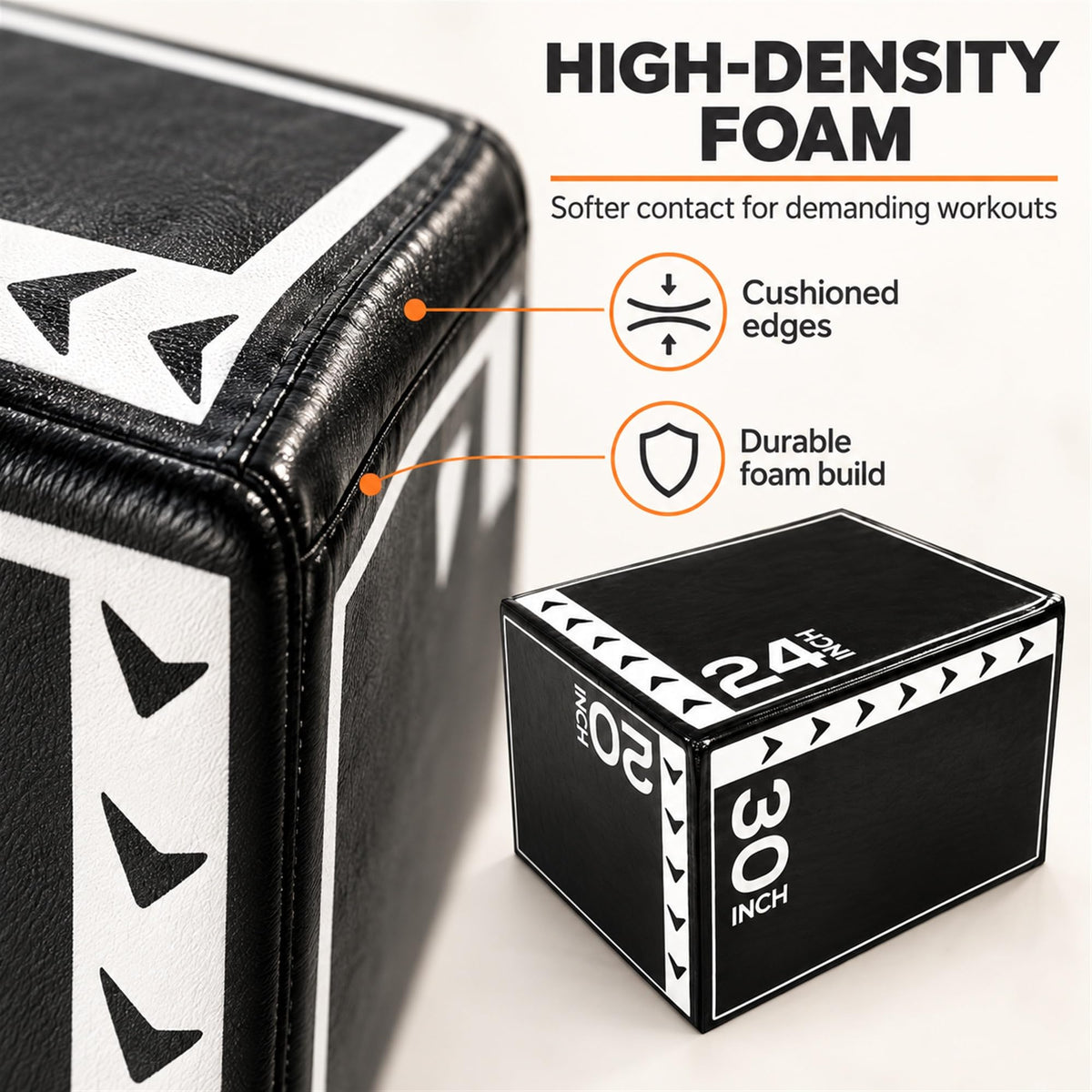 3-in-1 Foam Plyometric Jump Box L532