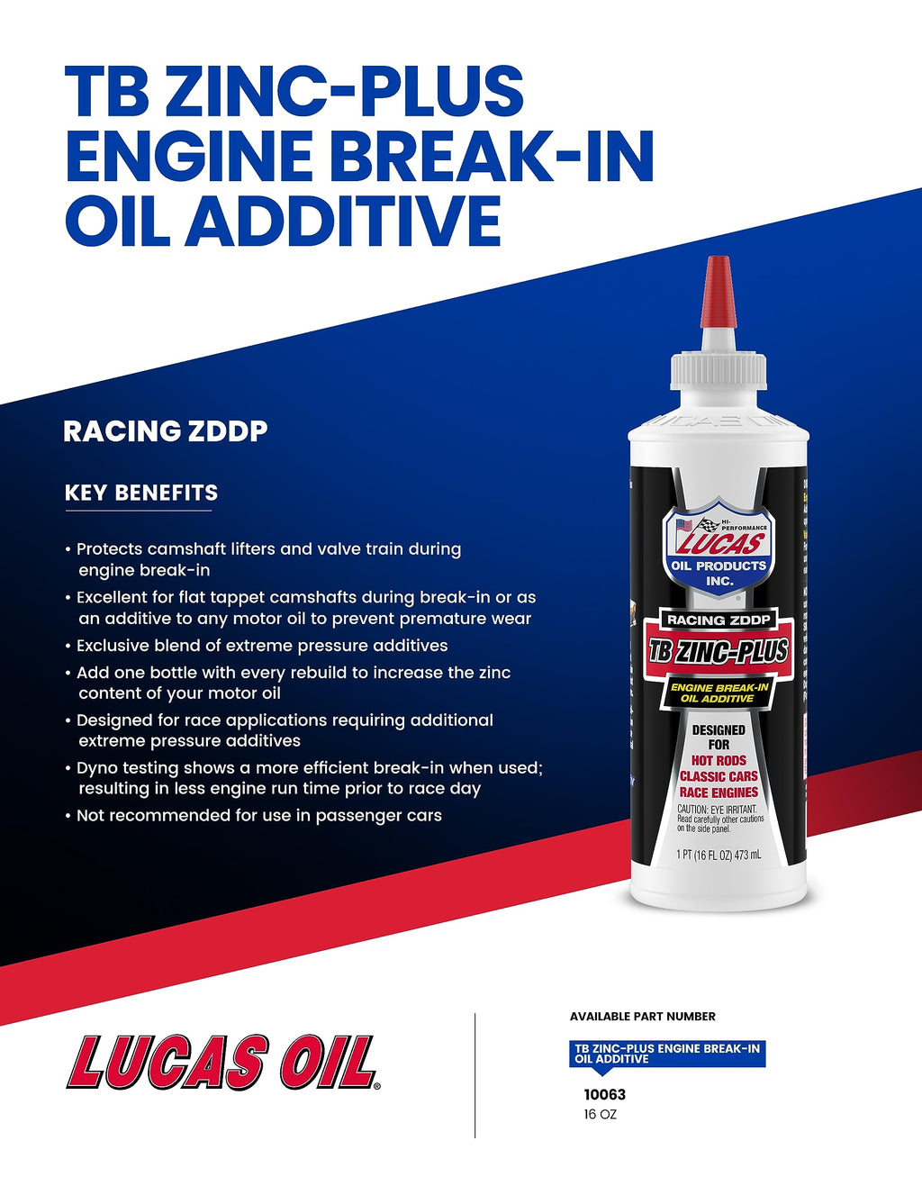16 Ounce Engine Break in Oil Additive M651980