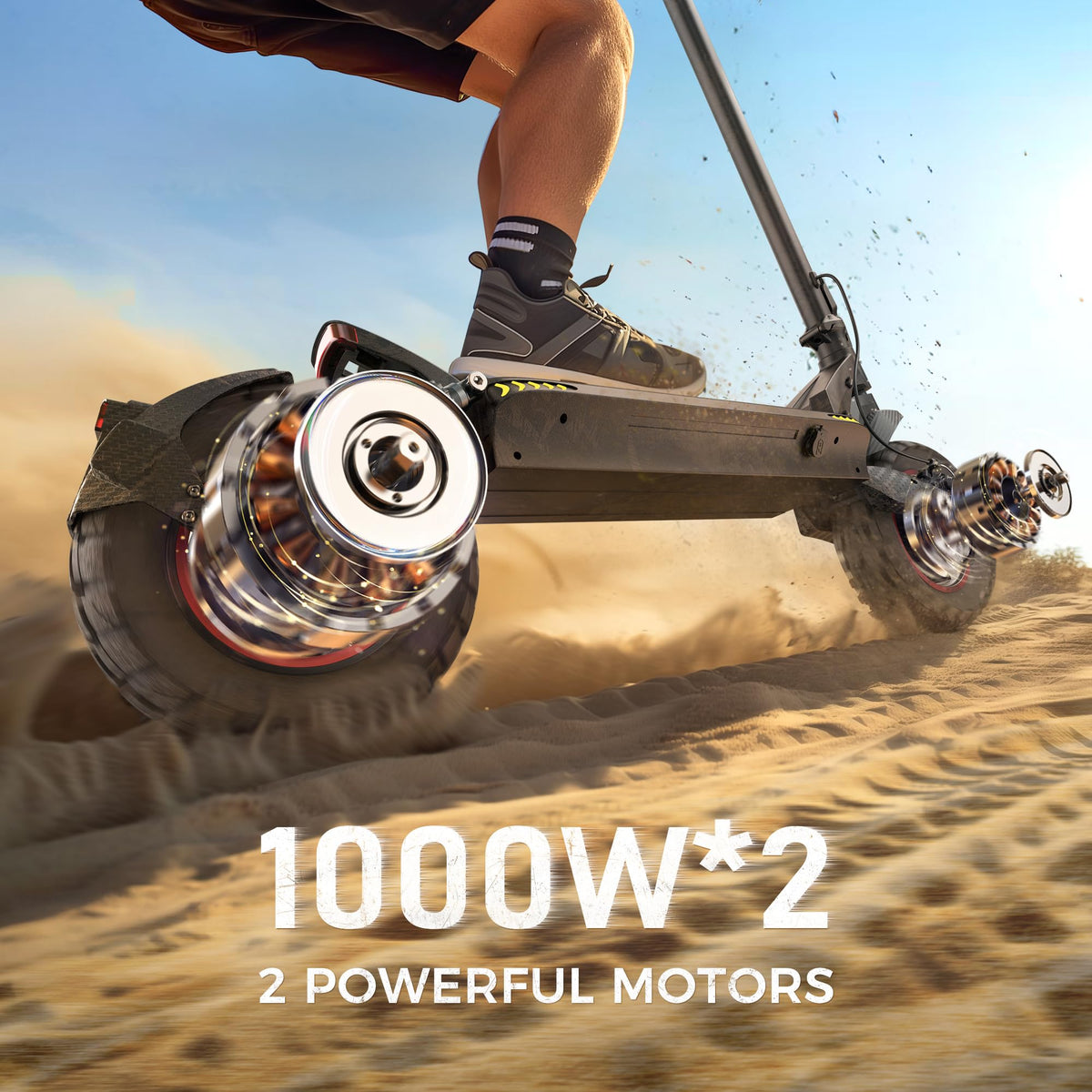 Electric Scooter with Off-Road Tires G155