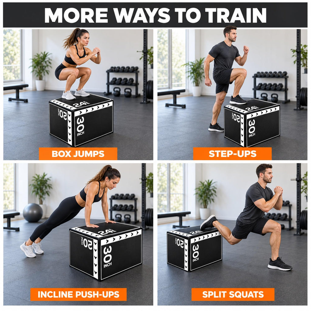3-in-1 Foam Plyometric Jump Box L532