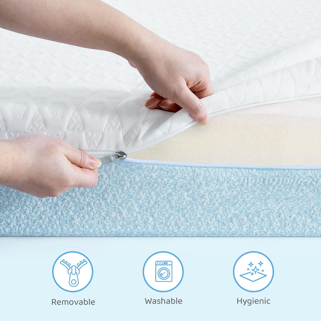 Dual-Sided Gel Memory Foam Crib Mattress Q97347