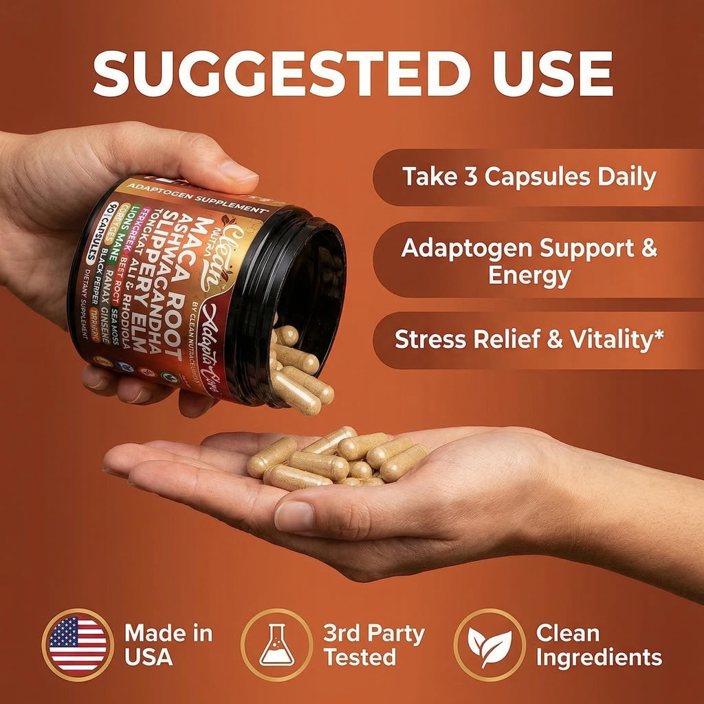 Organic Maca Root Capsules 90 Pills C69543