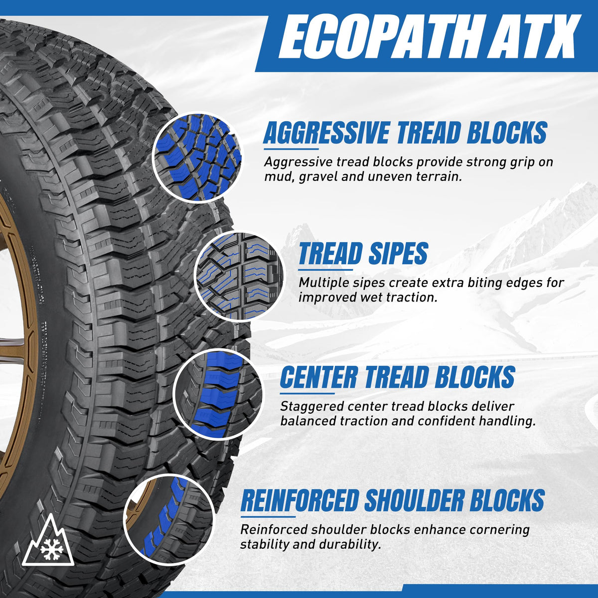 Set of 4 All-Terrain Tires Q316633