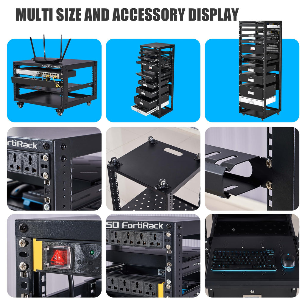 6U Open Frame Rack O52658