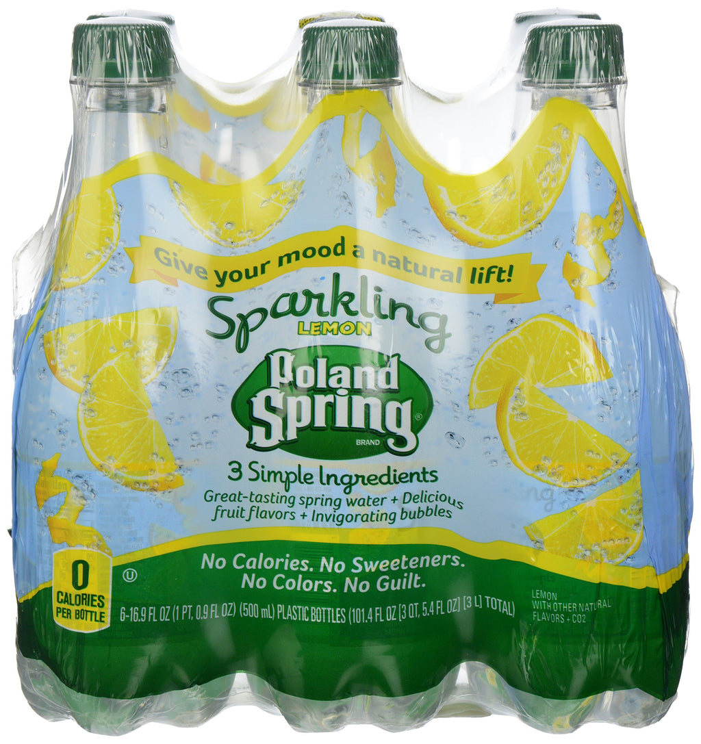 Sparkling Spring Water Lemon 16.9 oz 24 Count O2011