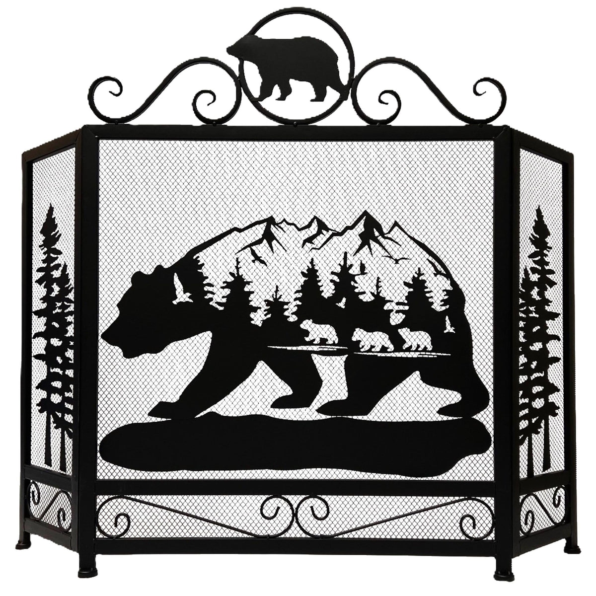 3-Panel Fireplace Screen X4838