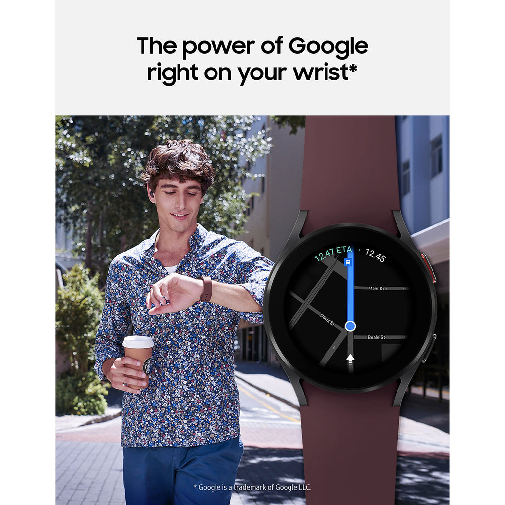 40mm Black Smartwatch with GPS Fall Detection U819